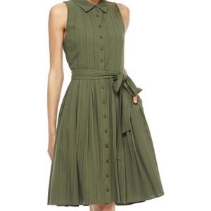 Gal Meets Glam Gwen Sleeveless Shirt Dress - Elm